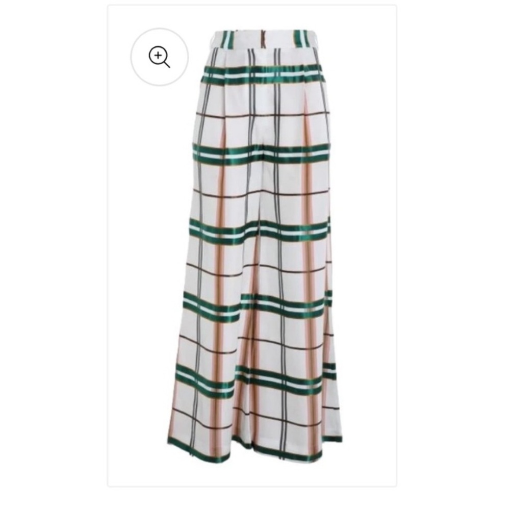 Zimmerman Dancer Wide Leg Checkered Pants Size 0
